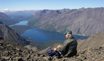 Kathleen and Louise Lake in Kluane National Park