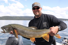Tim and his Lake Trout of 95 cm