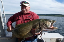 Leon with his "monster Lake Trout"