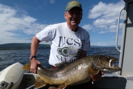 Sepp with his Trophy Lake Trout