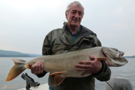 Rod and his Trophy Lake Trout of 108 cm