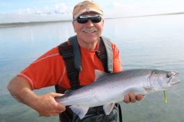 Paul with a fresh Silver Salmon