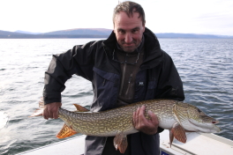 Gustl with his Pike of 110 cm