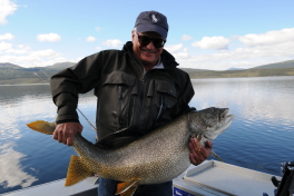 Andreas and his trophy Lake Trout