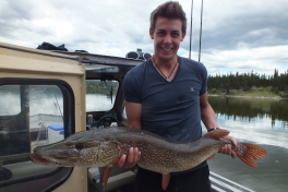 Dennis with one of his Trophy Pike