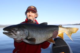 Harry with his very heavy Trophy Laker