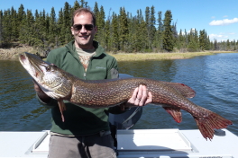 Dan with his second Trophy Pike