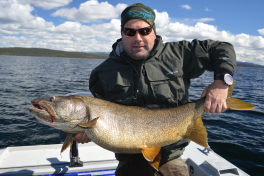 Martin with his Lake Trout Trophy