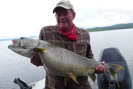 Michael with his Trophy Lake Trout