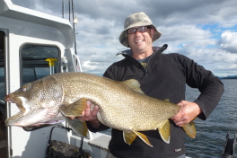 Shaun with his Trophy Lake Trout