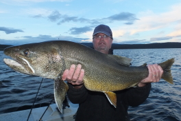 Simon with his Trophy Laker