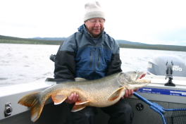 Ted with his huge Lake Trout