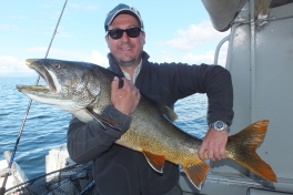 Rolf with his Trophy Lake Trout