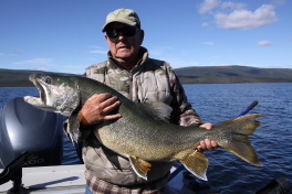 Butch and his 107cm Lake Trout