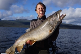 Franky and his huge Lake Trout
