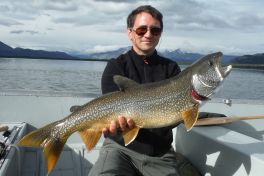 Renaud with a nicely colored Trout