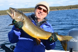 Dave with his colourful Lake Trout