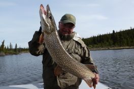 Bob with his trophy Pike